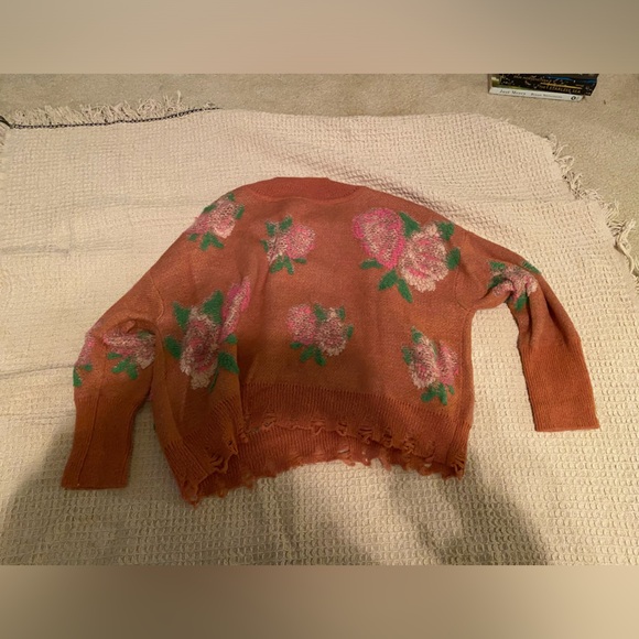 Anthropologie Flower Sweater Size Small - Picture 3 of 10